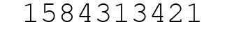 Number 1584313421.