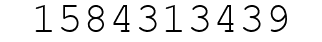 Number 1584313439.