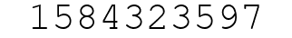 Number 1584323597.