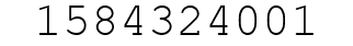 Number 1584324001.
