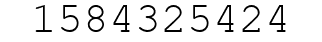 Number 1584325424.