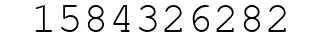 Number 1584326282.