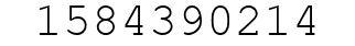 Number 1584390214.