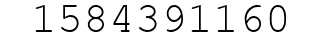 Number 1584391160.