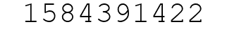Number 1584391422.