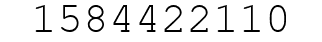 Number 1584422110.