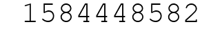 Number 1584448582.