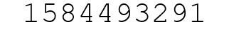 Number 1584493291.