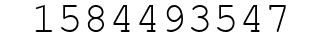 Number 1584493547.