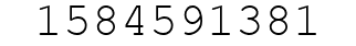 Number 1584591381.
