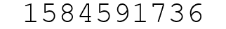 Number 1584591736.