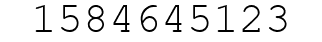 Number 1584645123.