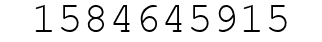 Number 1584645915.
