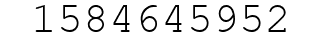 Number 1584645952.