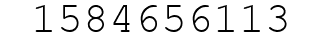 Number 1584656113.