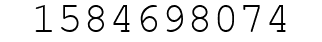 Number 1584698074.