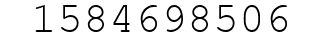 Number 1584698506.