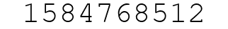 Number 1584768512.