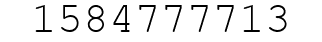 Number 1584777713.