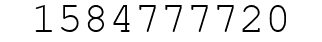 Number 1584777720.