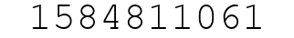 Number 1584811061.
