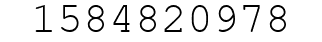 Number 1584820978.