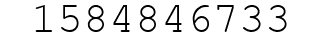 Number 1584846733.