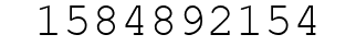 Number 1584892154.