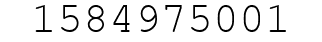 Number 1584975001.