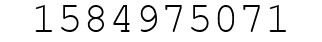 Number 1584975071.