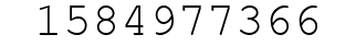 Number 1584977366.