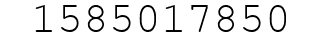 Number 1585017850.