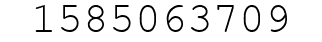 Number 1585063709.