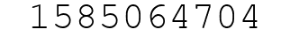 Number 1585064704.