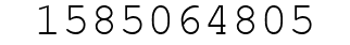 Number 1585064805.