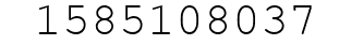 Number 1585108037.