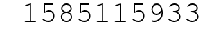 Number 1585115933.
