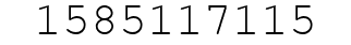 Number 1585117115.