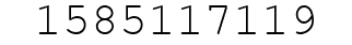 Number 1585117119.