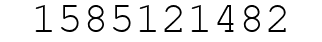 Number 1585121482.