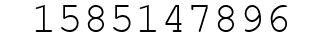 Number 1585147896.