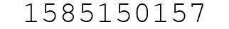 Number 1585150157.