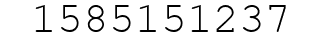 Number 1585151237.