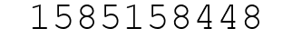 Number 1585158448.