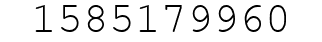 Number 1585179960.