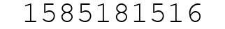 Number 1585181516.