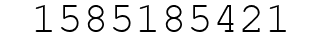 Number 1585185421.