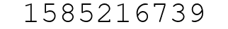 Number 1585216739.
