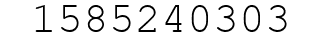 Number 1585240303.