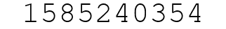 Number 1585240354.